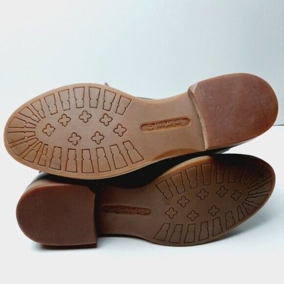 TIMBERLAND / Earthkeepers Savin Hill Brown Leather Lace Up Ankle Boots Sz 8 - Picture 13 of 14